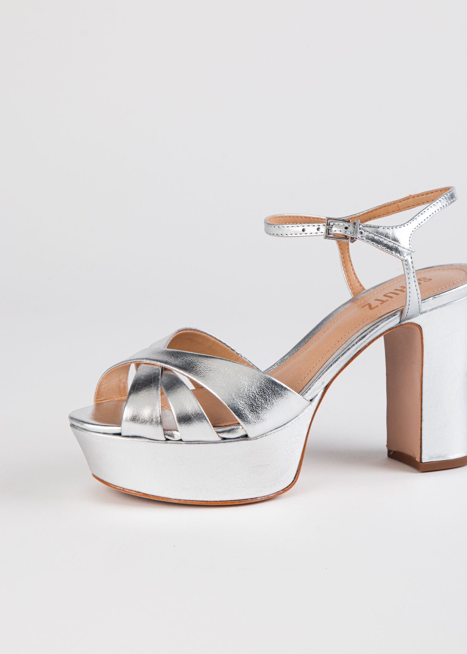 swatch_Silver Leather keefa platform sandal heeled sandals