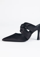 swatch_Black Satin tied up satin heel heels