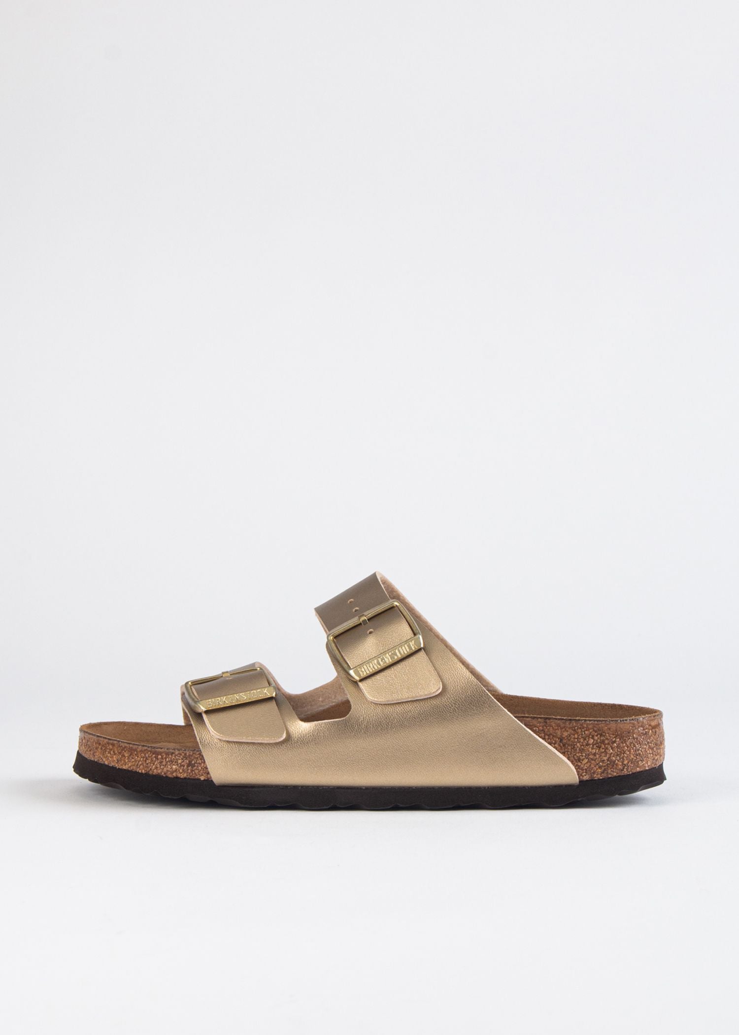 swatch_gold leather arizona sandal flat sandals